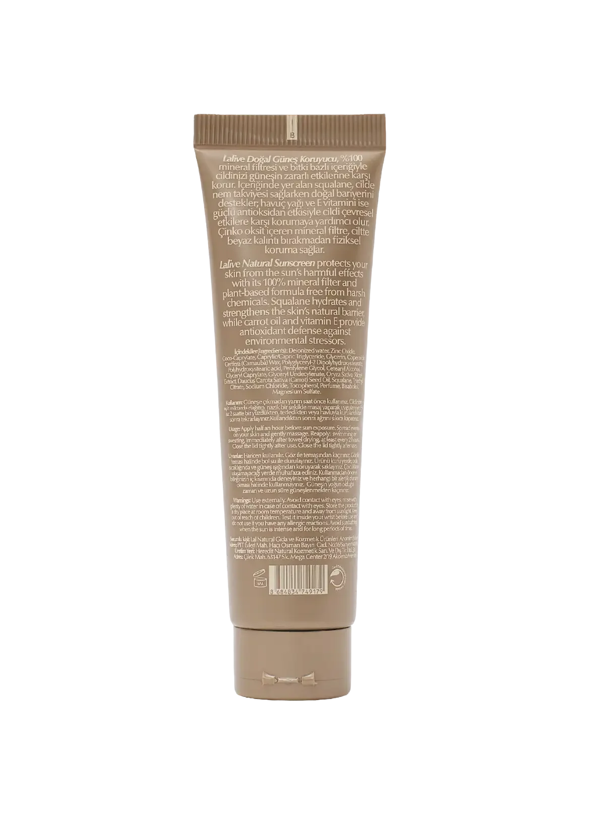 Lalive Mineral Filtre Güneş Kremi %100 Doğal 50 SPF 3