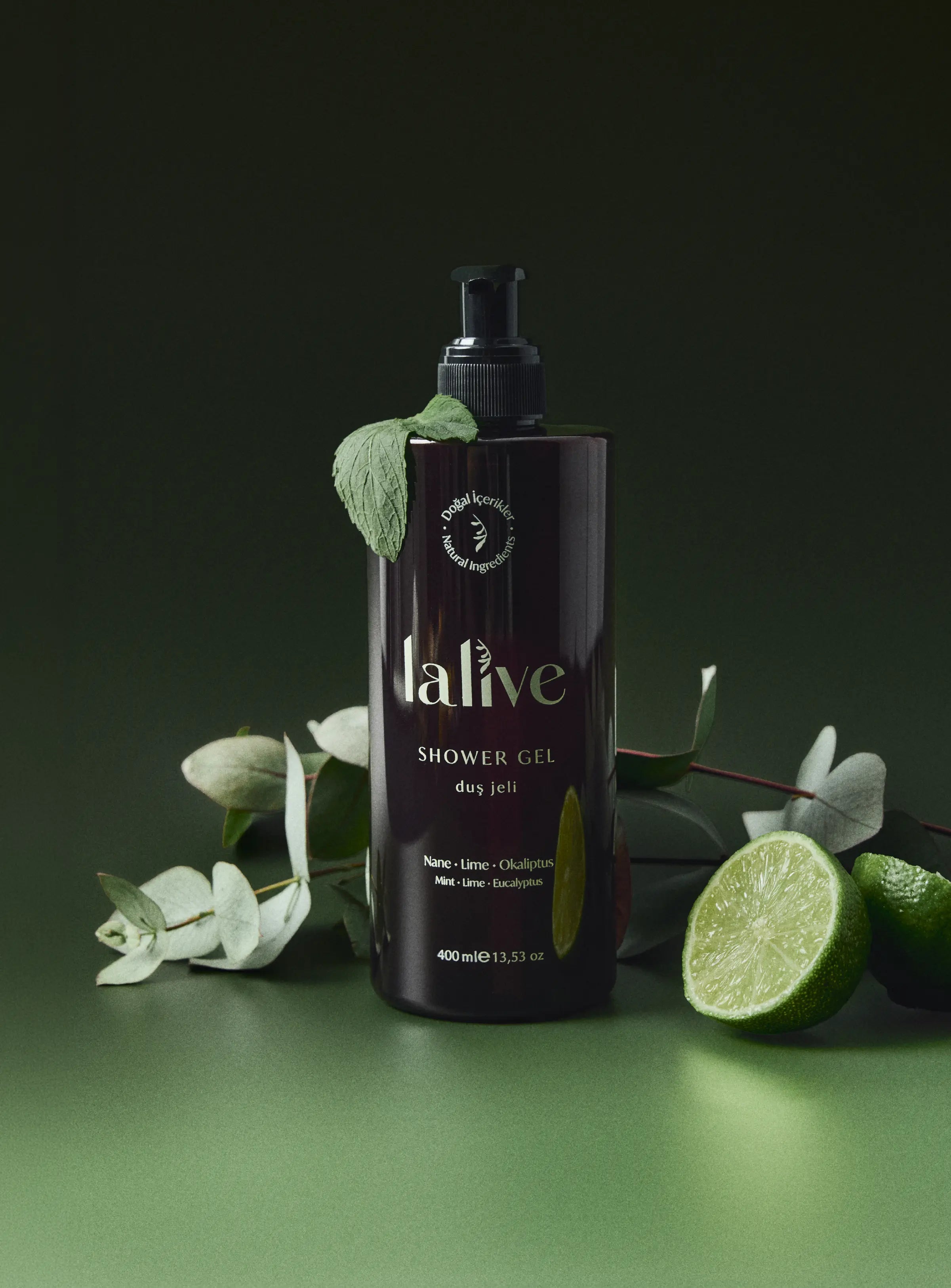 Lalive Doğal Duş Jeli – Lime & Nane & Okaliptüs 3