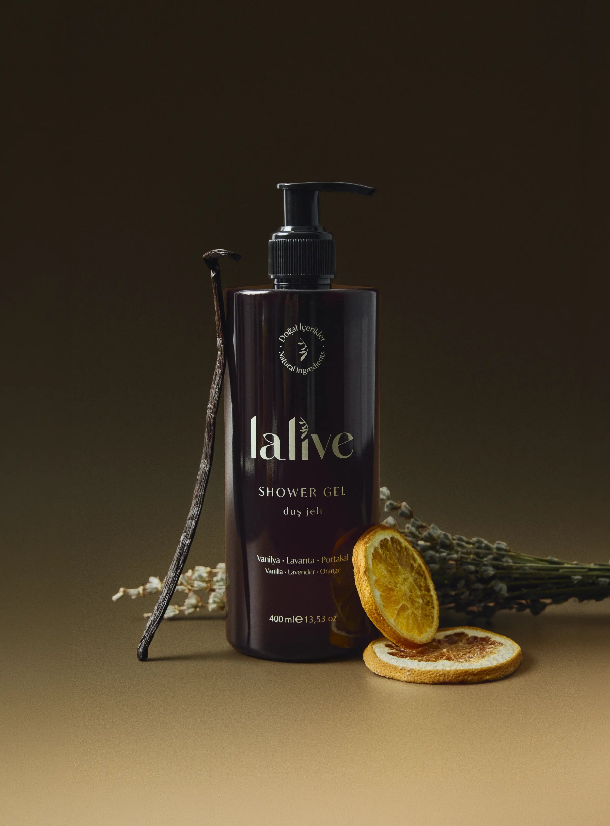 Lalive Doğal Duş Jeli – Vanilya & Lavanta & Portakal 3